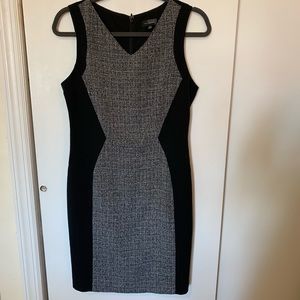 The Limited Color Block Sleeveless Sheath Dress